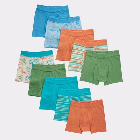 Hanes Toddler Boys' 10pk Pure Comfort Boxer Briefs - Colors May Vary 2t-3t  : Target