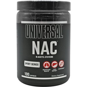 Universal Nutrition NAC (N-Acetyl Cysteine) Dietary Supplement - 100 Capsules - 1 of 1