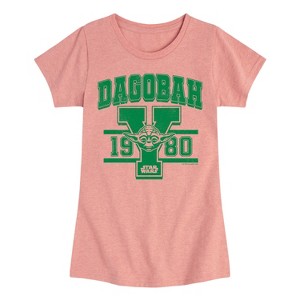 Girls' - Star Wars - Yoda Dagobah Uni Fitted Short Sleeve Graphic T-Shirt - 1 of 4