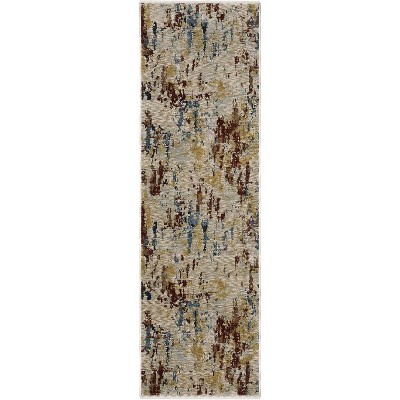 Oriental Weavers Capella CAP11 Beige / Multi Indoor Area Rug - 2'3" x 7'6"