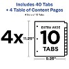 Avery Extra-Wide Dividers, 10 Tabs, Ready Index (4 Sets of 34776) - 3 of 4