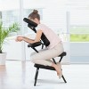 Costway Portable PU Leather Pad Travel Massage Tattoo Spa Chair w/ Carrying Bag - 3 of 4