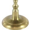 Traditional Aluminum Pedestal Table Gold - Olivia & May: Martini Style Nightstand, Indoor Use - 4 of 4