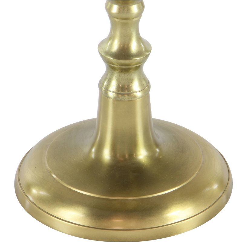 Traditional Aluminum Pedestal Table Gold - Olivia &#38; May, 5 of 16