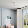 Livex Lighting Rotterdam 1 - Light Semi-Flush Mount in  Polished Nickel - 3 of 4