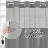 LunaLulinlk No Hook Fabric Shower Curtain with Snap Lining - 4 of 4