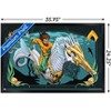 Trends International Aquaman and the Lost Kingdom - llustration Framed Wall Poster Prints - 3 of 4