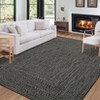 COZONY Washable Modern Area Rug Runner with Non-Slip Backing, Low Pile Braided Print Accent Carpet Mat for Living Room and Bedroom - 3 of 4