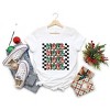 Simply Sage Market Women's Noel Checkered Stacked Short Sleeve Graphic Tee - 3 of 4