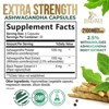 Organic Ashwagandha Capsules 2100mg Supplement w/ Black Pepper Root Powder - 60 Capsules;120 Capsules;180 Capsules - 2 of 4
