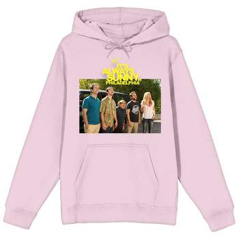It’s Always Sunny In Philadelphia Season 12 Group Shot Long Sleeve Cradle Pink Adult Hooded Sweatshirt