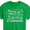 Men's - Star Wars - The Mandalorian N1 Starfighter Short Sleeve Graphic T-Shirt - 2 of 4