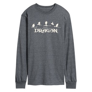 Men's - How To Train Your Dragon - Dragons Long Sleeve Graphic T-Shirt - 1 of 3