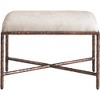 Meridian Furniture,Valley Beige Chenille Fabric Bench - 3 of 4