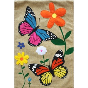 Briarwood Lane Spring Garden Flag 12x18 For Outdoor Butterfly Dance Burlap For Spring Garden Flag Flags For Outside - 1 of 4