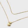 14K Gold Dipped Initial Bubble Multi-Strand Pendant Necklace - A New Day™ Gold - 4 of 4