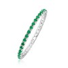 Ross-Simons 0.33 ct. t.w. Emerald Eternity Band in 14kt White Gold - 3 of 4