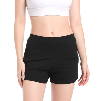 VOXSHE Women's Period Shorts Light Leak Protection Period Boyshort Comfort Black