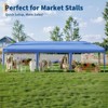 10x30 Pop Up Canopy with 8 Sidewalls-Heavy Duty Tent with Portable Roller Bag-3 Adjustable Height,8 Weight Bags,8 Stakes & 6 Guy Ropes - 3 of 4