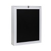 DOMETOUR Black and White Wall-mounted Folding Table P2 Grade MDF+NC Paint - 3 of 4