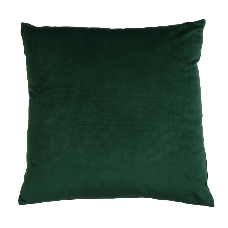 20&#34;x20&#34; Oversize James Pleated Velvet Square Throw Pillow Dark Green - Decor Therapy, 3 of 9