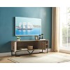 CAVINAS TV Stand Modern Media Console with 2 Open Shelves Entertainment Center with Metal Legs - 2 of 4
