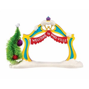 Department 56 Dr. Seuss The Grinch "Who-Ville Welcome Arch" Christmas Figurine #4043418 - 1 of 1