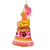 Christopher Radko 6.5 Inch Baby Bear Bell Christmas Tree Ornament , Pink Santa Hat Christmas (1PC) - 3 of 3