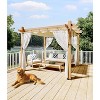 Aluminum Pergola, Outdoor Metal Gazebo with Adjustable Canopy, Reinforced Frame Outdoor Shelter for Backyard, Patio, Garden and Deck - 2 of 4