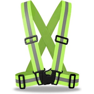 Premium Elastic Flex fit High Visibility Hi Vis Fluorescent Safety Vest/Belt/Suspender - 1 of 1