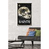 Trends International NFL New Orleans Saints - Neon Helmet 23 Framed Wall Poster Prints - 2 of 4
