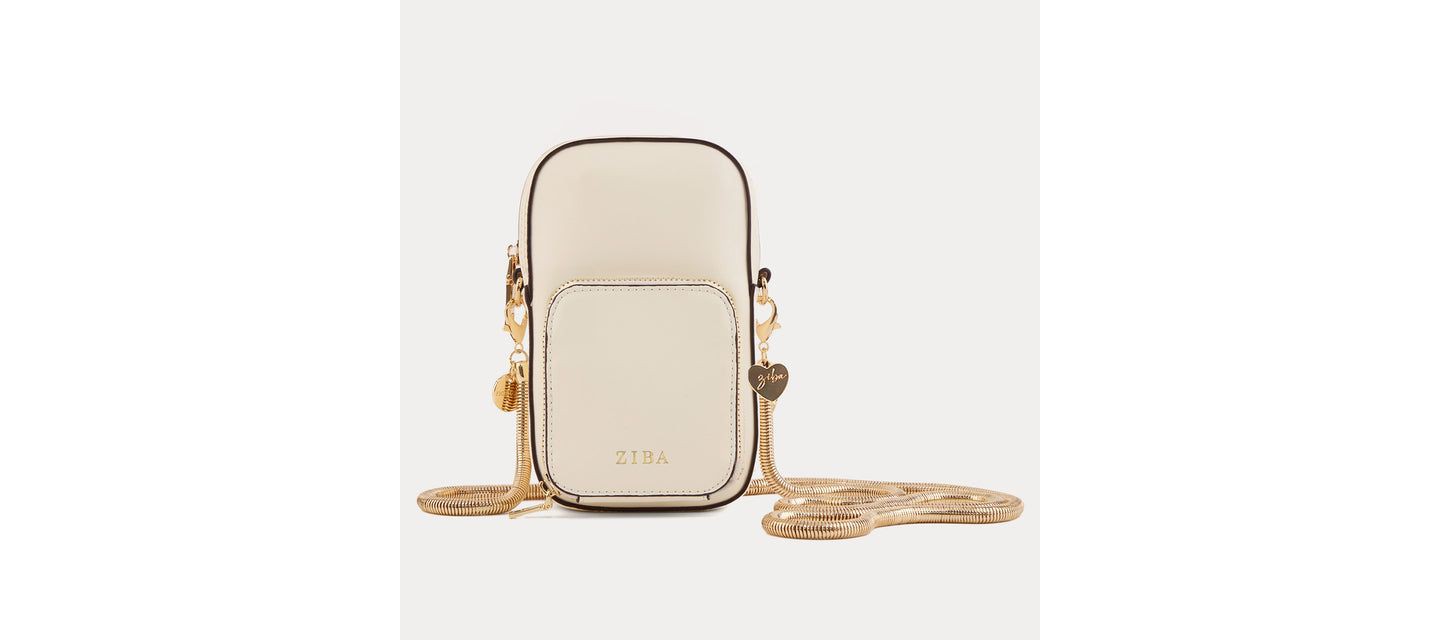Сумки Ziba Casablanca LT Crossbody Purse Bundle - Gold/Cream, цвет: Золотой — фото 2
