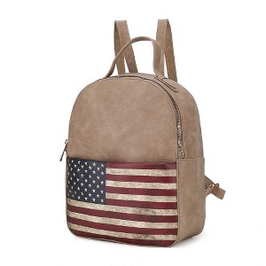 MKF Collection Briella Vegan Leather Women’s FLAG Backpack by Mia K - 1 of 4