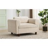 NicBex Woven Velvet Oversized Accent Chair,Upholstered Living Room Chairs with Mid-Height Backrest,Modern Armchair,Accent Chairs for Living Room - 2 of 4