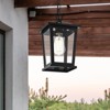 Elegant Lighting Cayman 7 inch Outdoor Pendant in Black - 2 of 4