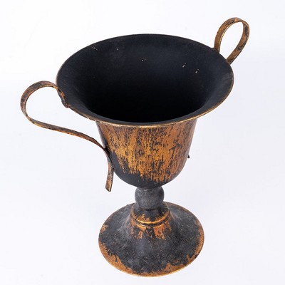 Vintage Decorative Urn, Elegant Metal Flower Pot, Dining Table Vase, Plant Pot Garden Decor, 1pc