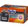 Hefty Ultra Strong White Pine Breeze Large Drawstring Trash Bags 30gal - Black - 34ct - 2 of 4