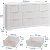 Modern 10-Drawer Dresser with Fluted Texture, Wide Wood Chest for Bedroom Storage & TV Stand, 59 Inch Wide, Anti-Tip Kit Included - 2 of 3
