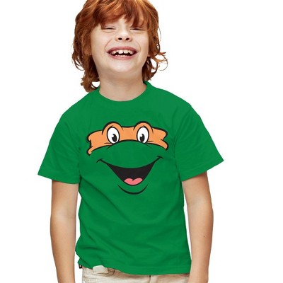 Teenage Mutant Ninja Turtles Michaelangelo Smallile Kids T Shirt For Youth, Kelly Green, X Small