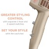 InfinitiPro By Conair 1875 Watt Frizz-Free Hair Styling Dryer with Attachments in Gold - 4 of 4