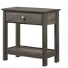 NicBex Nightstand with Drawers,Side Table with Wood Frame and Pulls,Modern Bedside Table for Bedroom,Living Room - 2 of 4