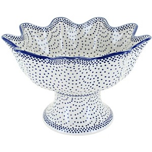 Blue Rose Polish Pottery P184 Manufaktura Pedestal Fruit Bowl - 1 of 1