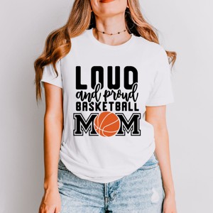 Simply Sage Market Loud And Proud Basketball Mom Short Sleeve Tee - 1 of 4