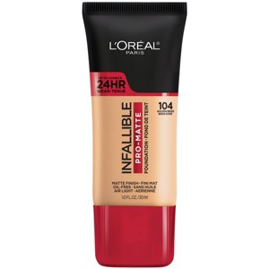 L'Oreal Paris Infallible Pro-Matte Foundation Normal/Oily Skin - 1 fl oz - 1 of 4