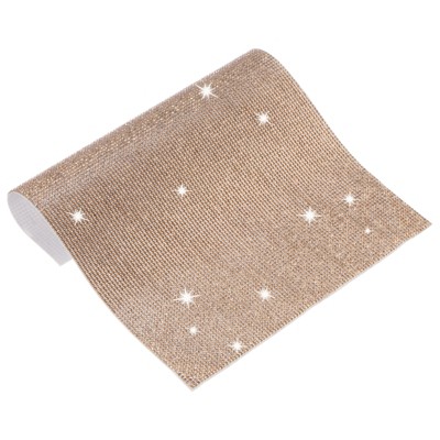 Unique Bargains Crystal Rhinestone Sheet Self Adhesive DIY Crafts Sticker 1 Pc