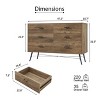 NicBex Metal Handles & Legs Modern Dresser Storage Cabinet for Bedroom with Drawers - 3 of 4