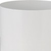 Sagebrook Home Flat Base Metal Indoor Outdoor Planter Pot with Stand White 8"x8"x12": Contemporary Style, Shatterproof, No Drainage Hole - 3 of 4