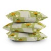 16"x16" Lane And Lucia Dandelion Checkerboard Square Throw Pillow Green - Deny Designs - 4 of 4