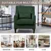 MOONMISS Modern Corduroy Accent Chair,Upholstered Armchair with Scooped Arms for Bedroom,Apartment,Studio,Office,Waiting Room - 3 of 4