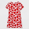 Girls' 2pk Adaptive Short Sleeve Valentine's Day Dress - Cat & Jack™ Pink/Red - 2 of 4
